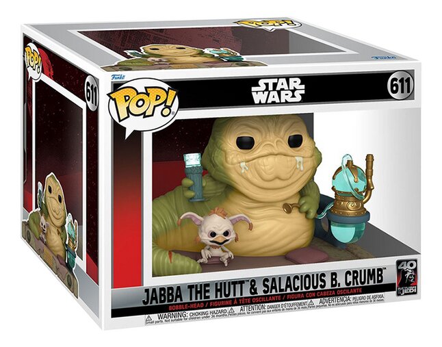 Funko Pop! figurine Star Wars 40th Return of the Jedi - Jabba the Hutt & Salacious B. Crumb