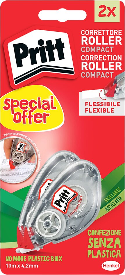 Pritt correctieroller Compact Flex - 2 stuks