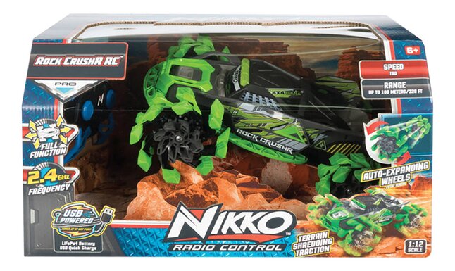 Nikko voiture RC Rock CrushR vert