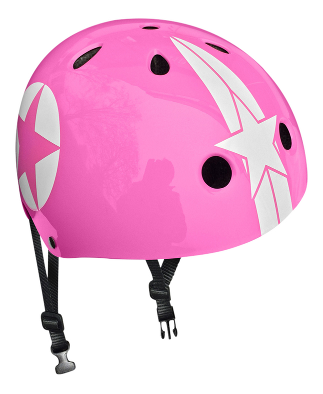 Casque vélo & skate Pink Star 54-60 cm, Commandez facilement en ligne