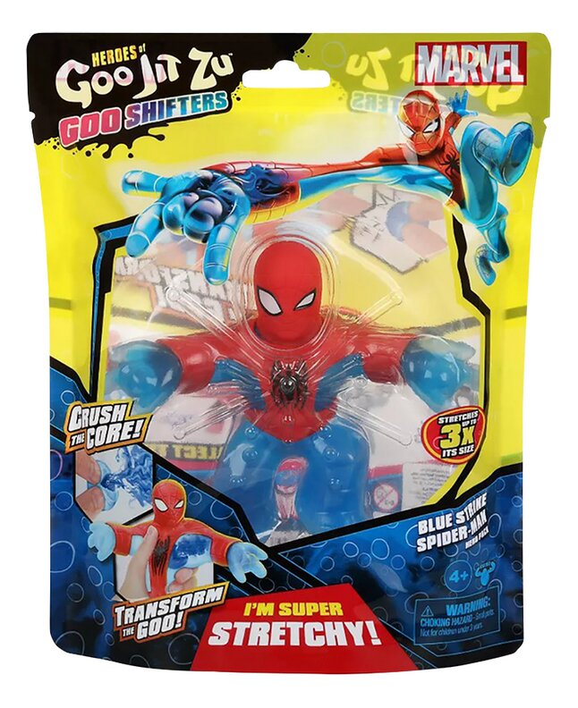 Actiefiguur Heroes of Goo Jit Zu Goo Shifters Marvel Spider-Man Blue Strike