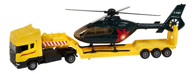 DreamLand camion avec hélicoptère noir