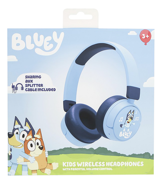 Bluetooth hoofdtelefoon voor kinderen Bluey blauw
