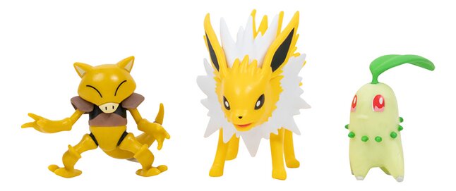 Pokémon figurine Battle Figure Wave 11 - 3 pièces Abra-Endivie-Voltali