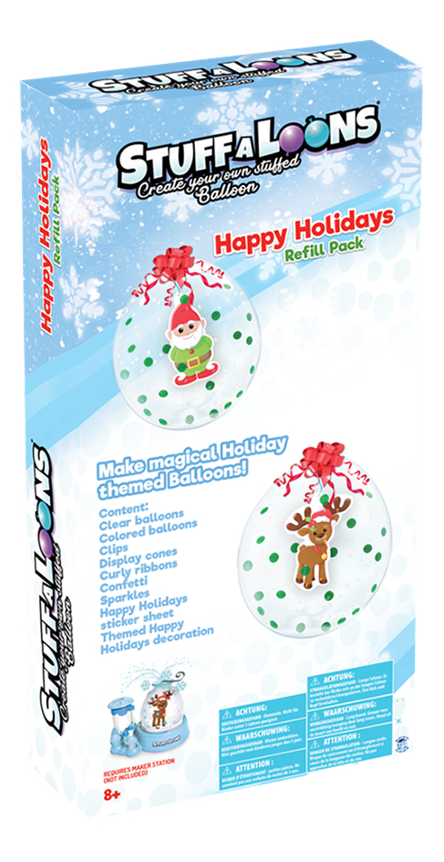 Stuff-A-Loons recharge Happy Holidays pour Snowglobe Maker Station