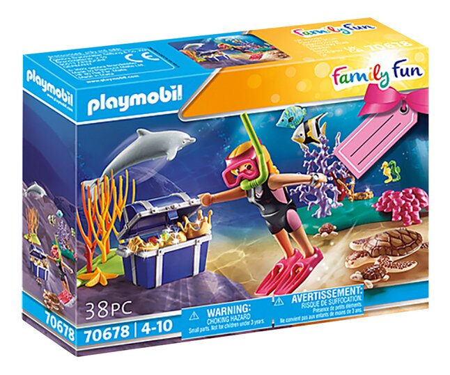 PLAYMOBIL Family Fun 70678 Set cadeau Plongeuse sous-marine