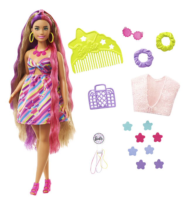 Barbie mannequinpop Totally Hair - Bloemen
