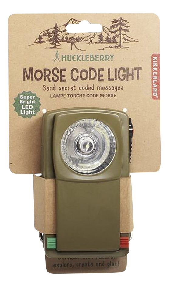 Kikkerland zaklamp Morse Code Light