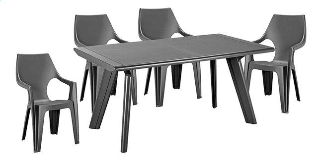 Keter Allibert Ensemble De Jardin Dante Graphite Super Deals Et