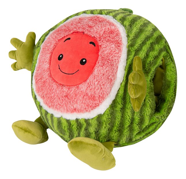 Cozy Noxxiez handwarmer knuffelkussen watermeloen 35 cm