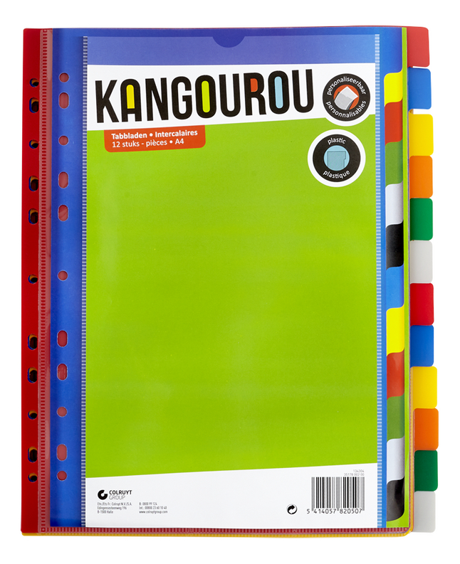 Kangourou tabbladen A4 - 12 stuks