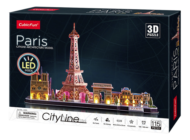 Cubic Fun 3D-puzzel City Line Paris