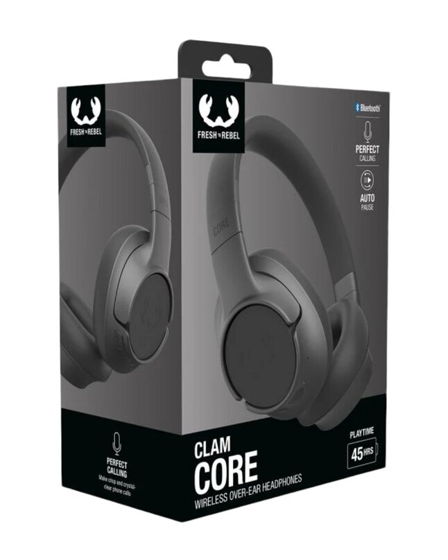 Fresh 'n Rebel Bluetooth hoofdtelefoon Clam Core Storm Grey
