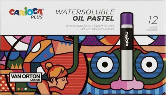 Carioca Plus Oliepastel - 12 stuks