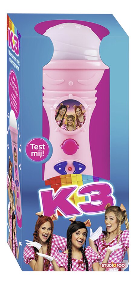 Microfoon K3 met stemopname - De 3 biggetjes
