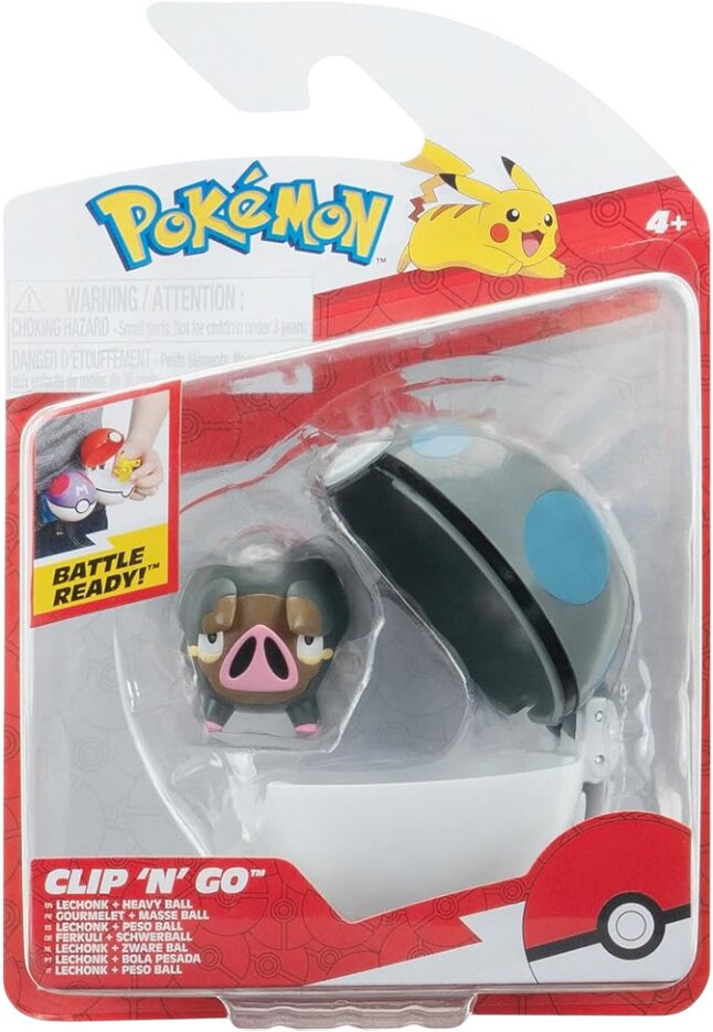 Set Pokémon Clip n' Go Lechonk Heavy Ball