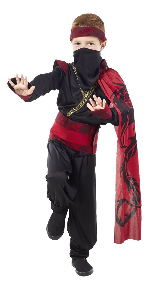 draad Regenboog strip DreamLand verkleedpak Ninja maat 146 kopen? | Bestel eenvoudig online |  DreamLand