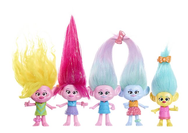 Figurine Trolls DreamWorks Trolls Band Together Shimmer Party - 5 pièces