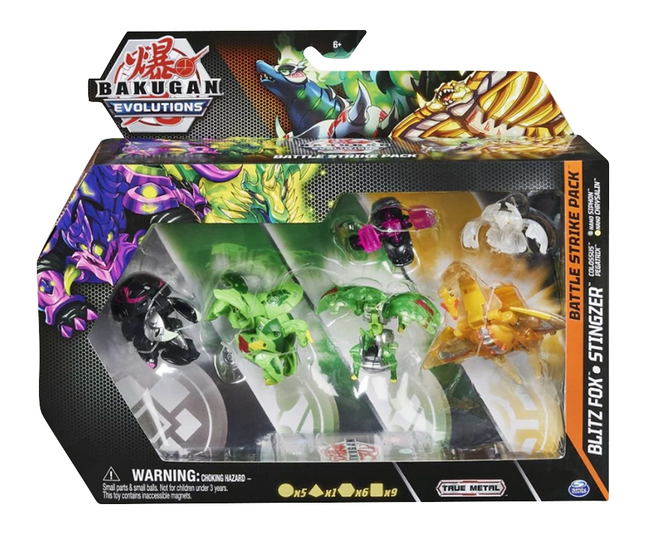 Bakugan Evolutions Battle Strike Pack - Blitz Fox & Stingzer