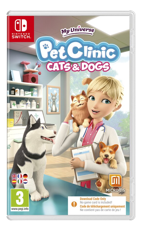 Nintendo Switch My Universe Pet Clinic Cats & Dogs - Code in a box FR/NL