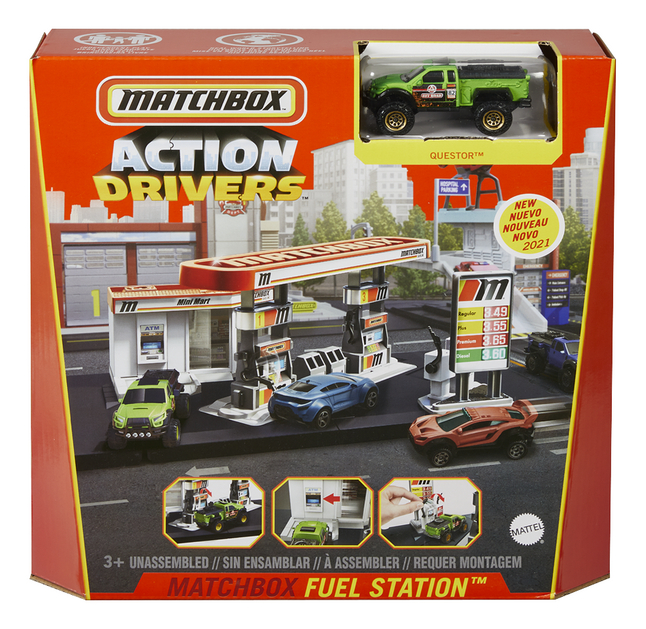 Matchbox speelset Action Drivers - Fuel Station
