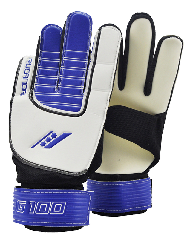 Rucanor gants gardien G100 blanc/bleu taille 7,5