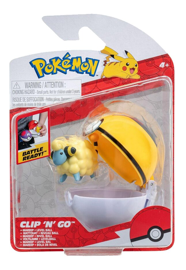 Pokémon Clip 'N Go Mareep + Level Ball