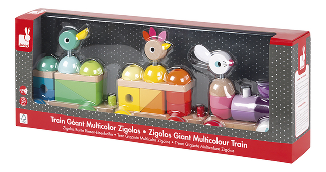 Janod Train Géant Multicolor Zigolos en bois | Commandez facilement en  ligne | DreamLand