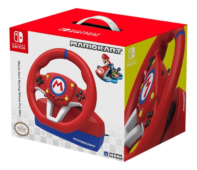 Hori Nintendo Switch volant + pédales Mario Kart Racing Wheel Pro Mini