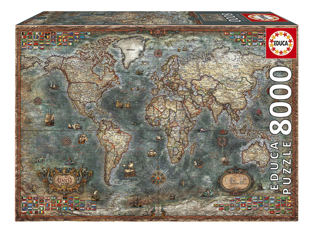 Educa Borras puzzel Historische wereldkaart