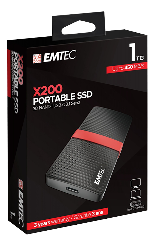 Emtec disque dur externe X200 SSD 1 To