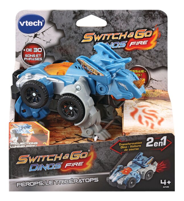 VTech Switch&Go Dinos Fire - Petits Férops, Le Triceratops