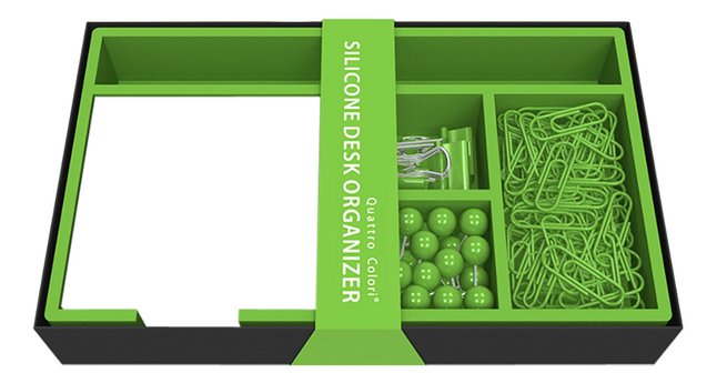Quattro Colori organiseur de bureau + accessoires Verde Vivo