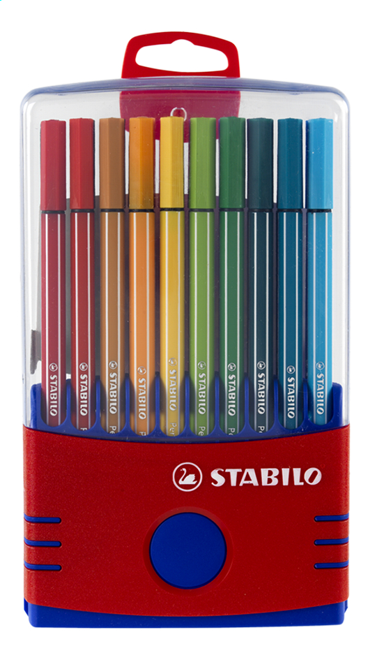 STABILO feutre Pen 68 Color Parade rouge - 20 pièces