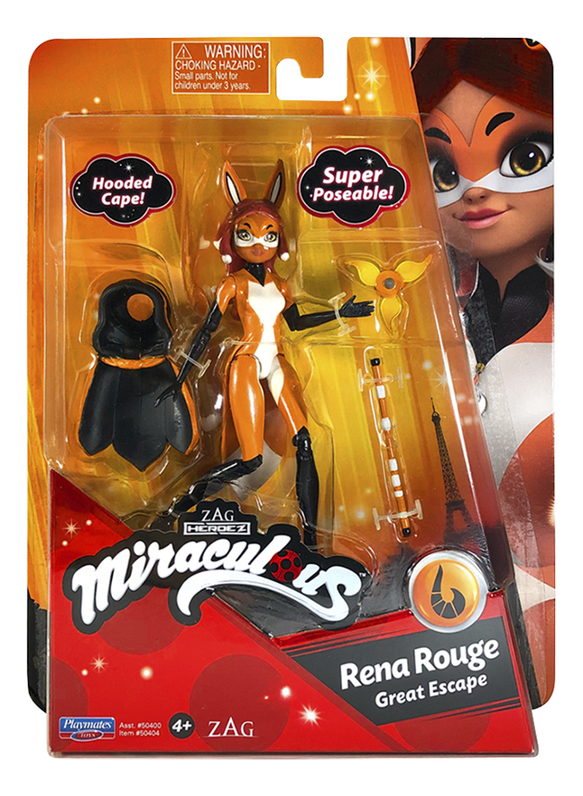 Figurine articulée Miraculous Rena Rouge