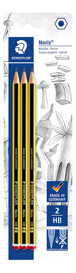 STAEDTLER crayon graphite en bois Noris - 3 pièces