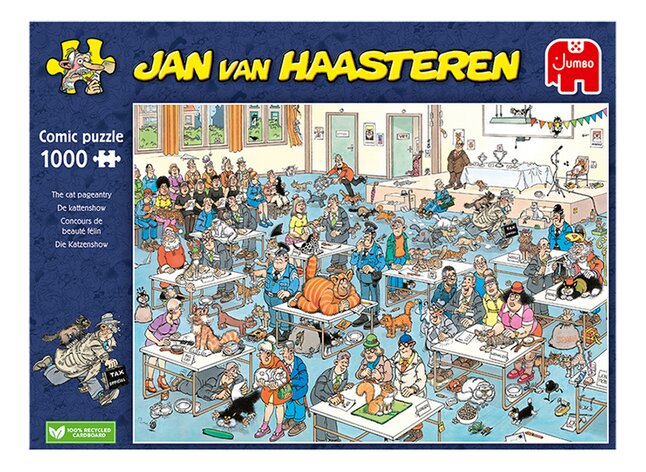 Jumbo puzzel Jan Van Haasteren De kattenshow