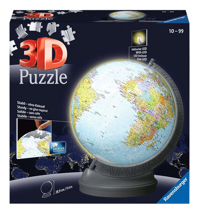 Ravensburger 3D-puzzel Aarde met licht