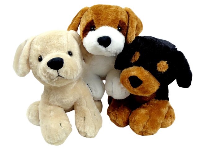 Pluche zittend Hond 36 cm