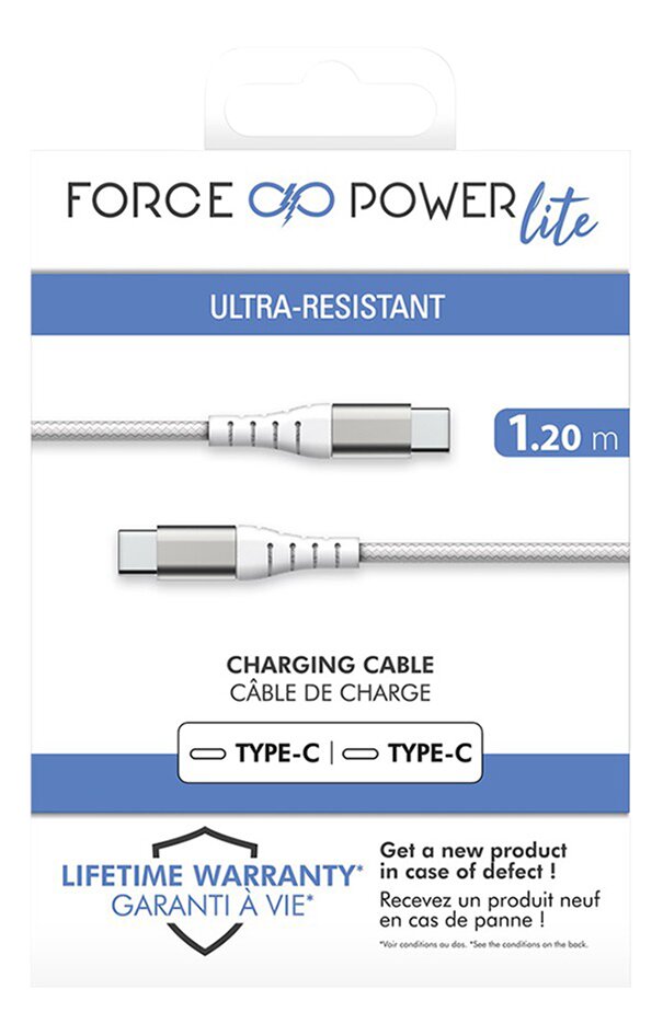 bigben kabel versterkt USB-C/USB-C 1,2 m