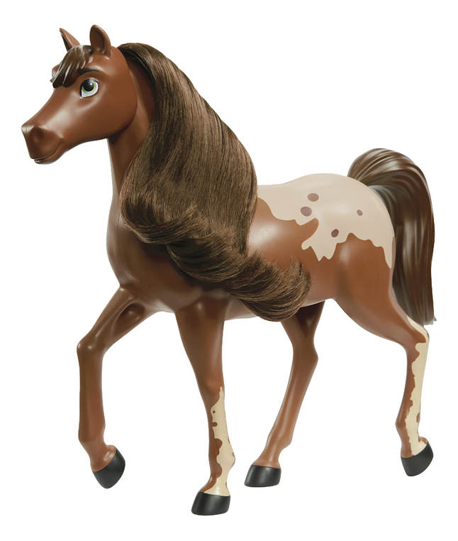 Spirit Untamed cheval brun tacheté avec crinière brune