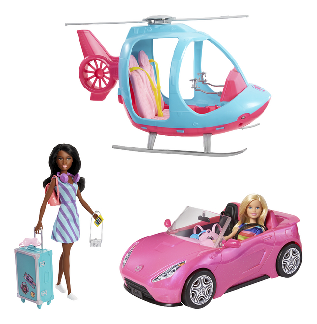 Barbie Hélicoptère & cabriolet
