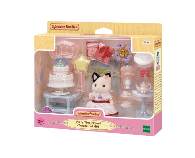 Sylvanian Families Set avec chat tuxedo