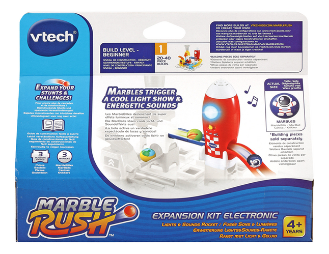 VTech uitbreiding voor knikkerbaan Marble Rush - Lights & Sounds Rocket