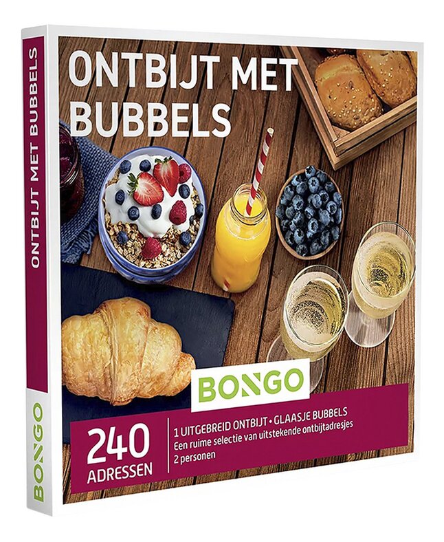 Bongo cadeaubon Ontbijt met Bubbels