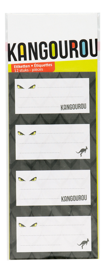 Kangourou étiquette Dragon Eyes - 12 pièces