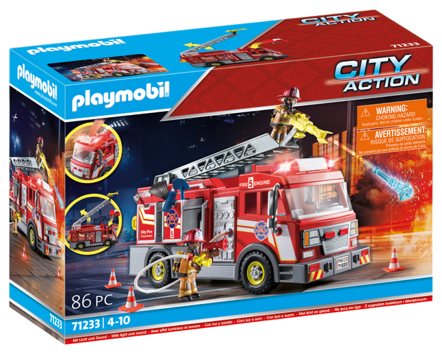 PLAYMOBIL Speelset Brandweerwagen 71233