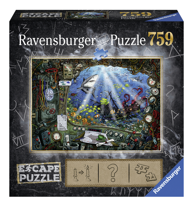 Ravensburger escape-puzzel De Onderzeeër
