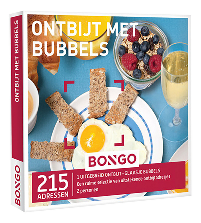 Bongo cadeaubon Ontbijt met Bubbels kopen? Bestel eenvoudig online | DreamLand