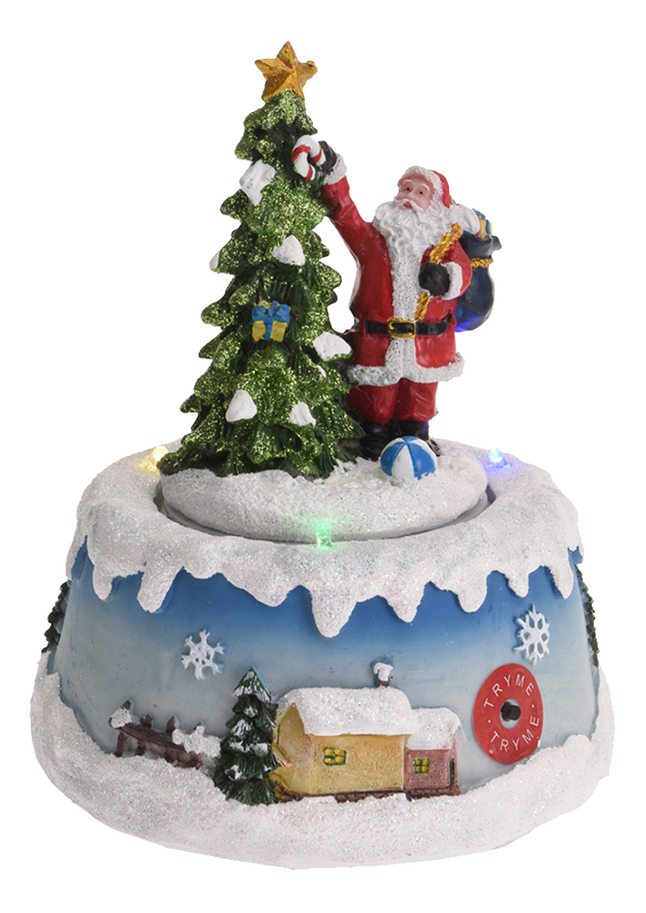 Scene De Noel Tournante Avec Led Pere Noel Super Deals Et Nouveautes Au Quotidien Chez Dreamland